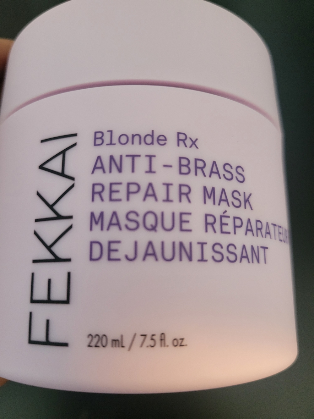 Fekkai Blonde Rx Anti-Brass Repair Mask - Full Soccer 7.5 Oz New
